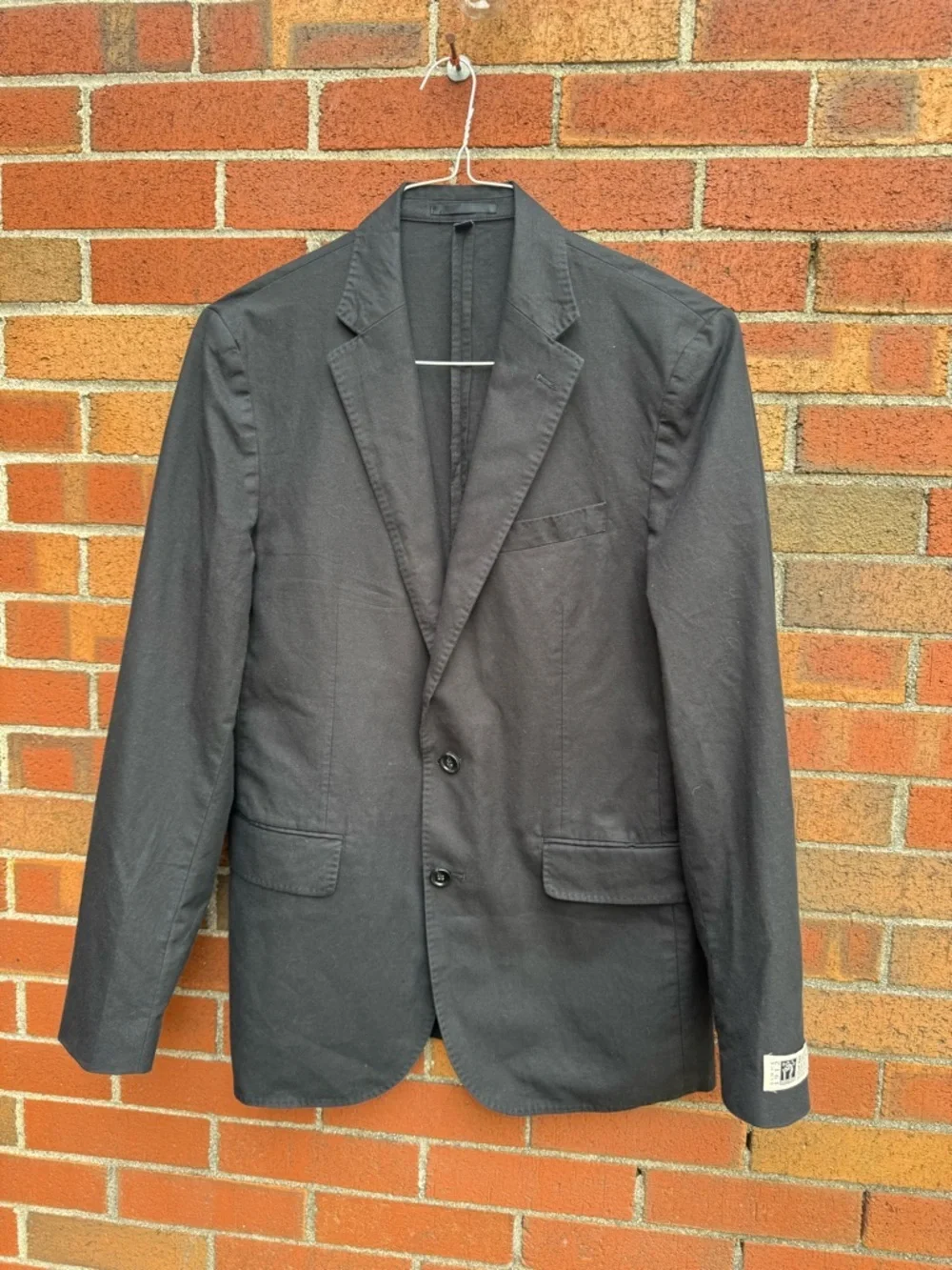 NWT J.Crew Ludlow Baird McNutt Irish Linen Blazer Sport Coat Black 38R